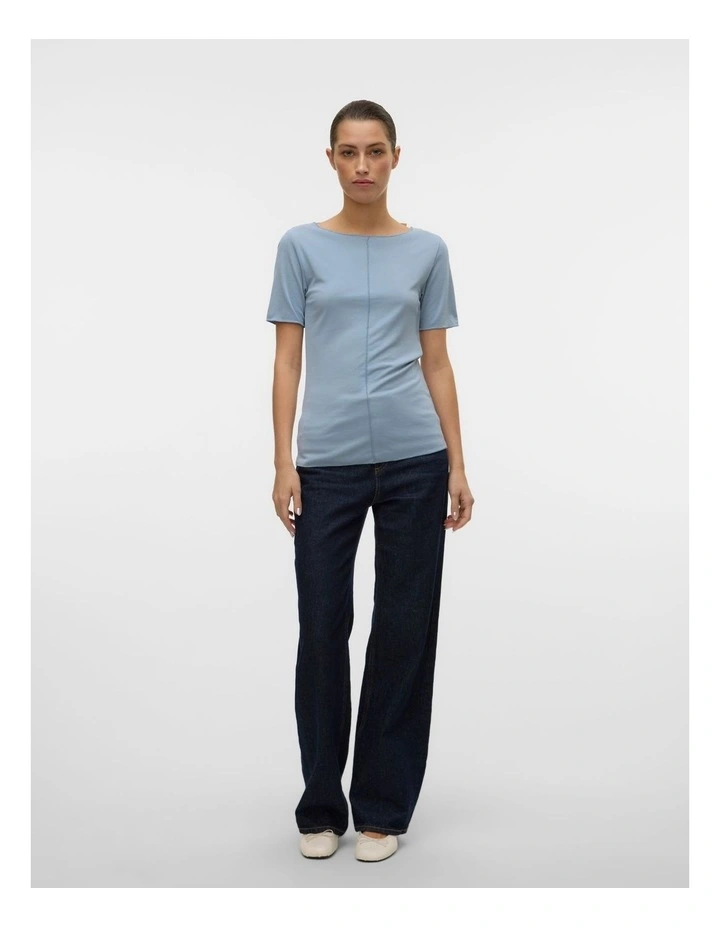 Maggie Boatneck Top in Blue image 5