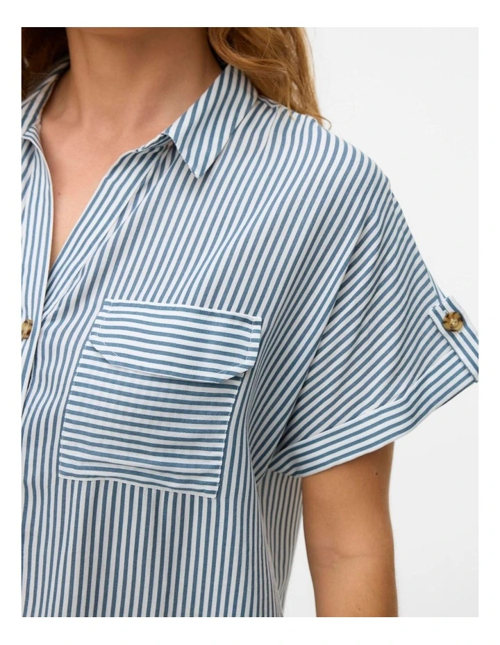 Bumpy Striped T-Shirt in Grey image 5