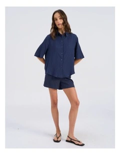 Ricki Relaxed Polo Shirt in Midnight