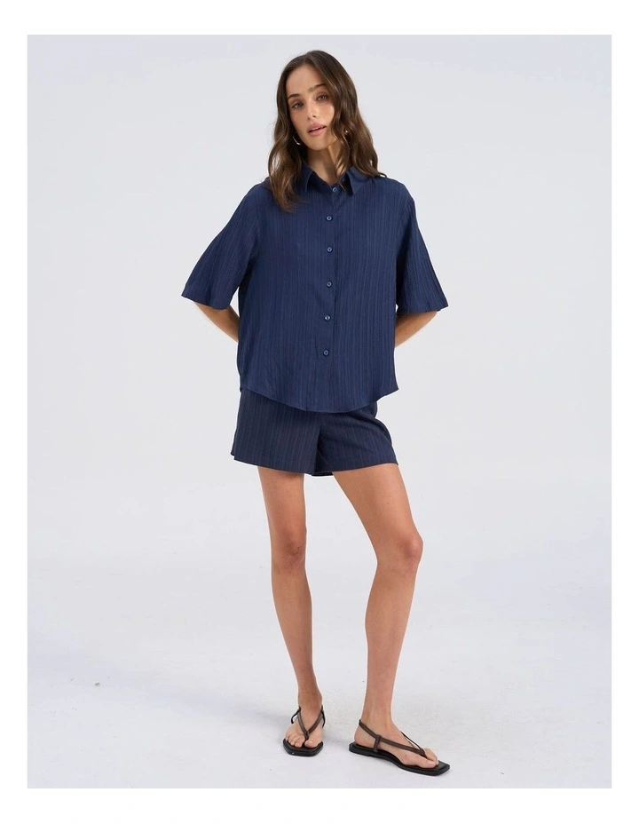 Ricki Relaxed Polo Shirt in Midnight image 1
