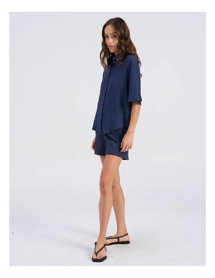 Ricki Relaxed Polo Shirt in Midnight image 4