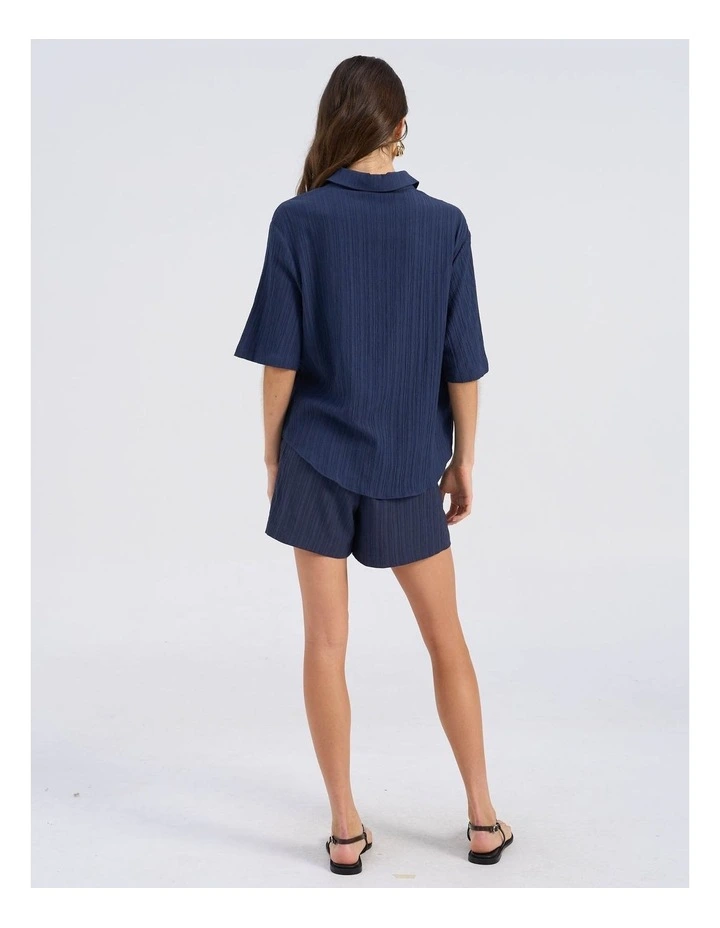 Ricki Relaxed Polo Shirt in Midnight image 5
