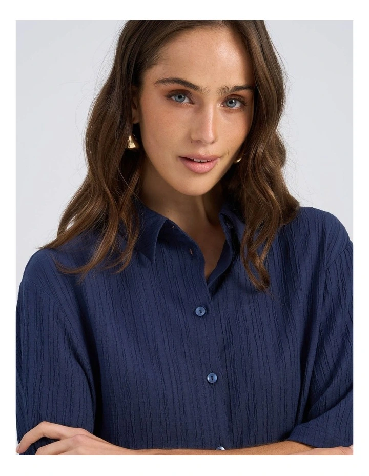 Ricki Relaxed Polo Shirt in Midnight image 6