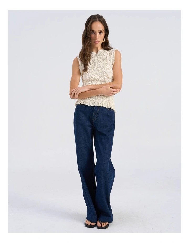 Stormi Ruffled Top in Birch image 3