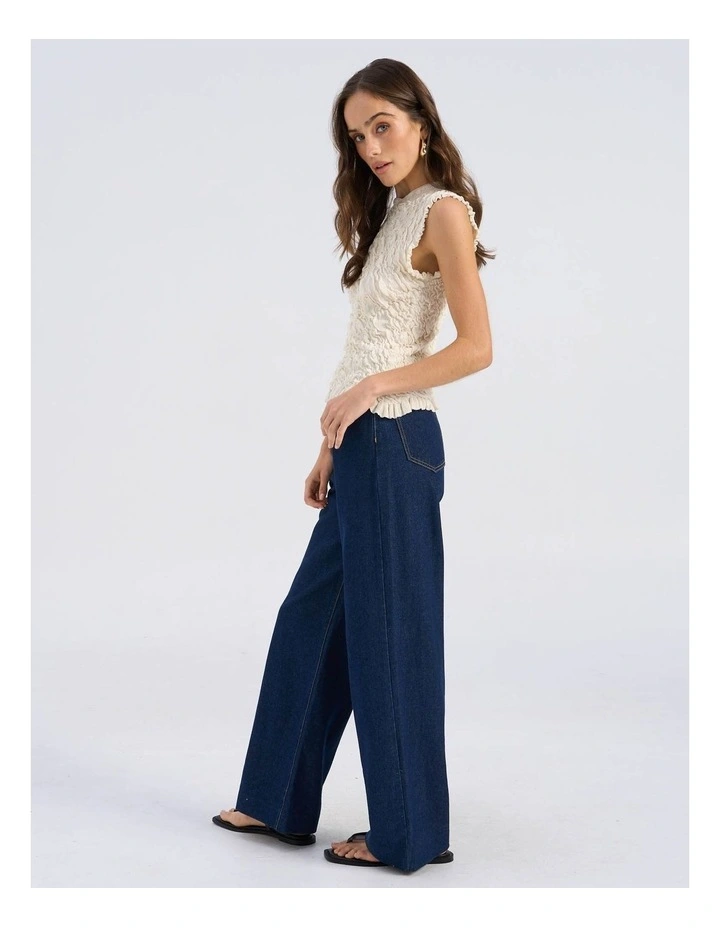 Stormi Ruffled Top in Birch image 4