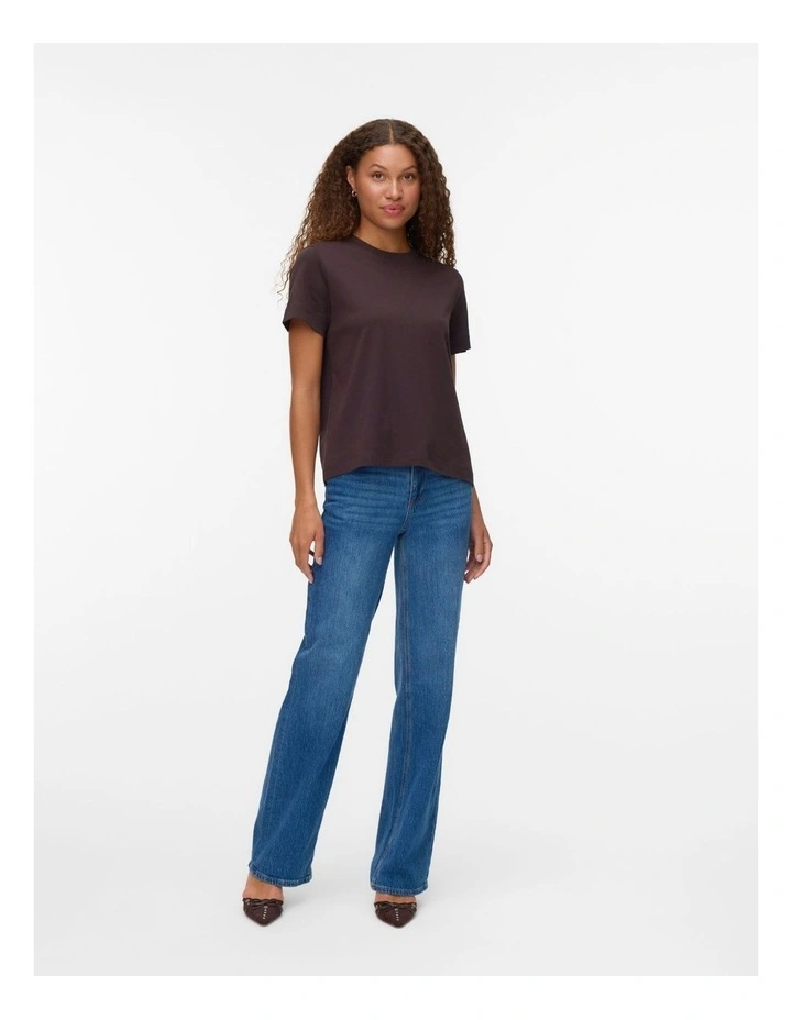 Naima Cotton T-shirts in Chocolate image 3