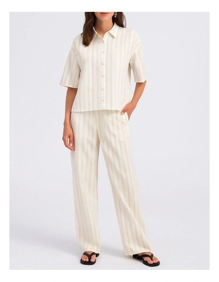 Susi Cotton Cropped Shirt in White image 3