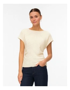 Tatiana Gathered Top in Cream