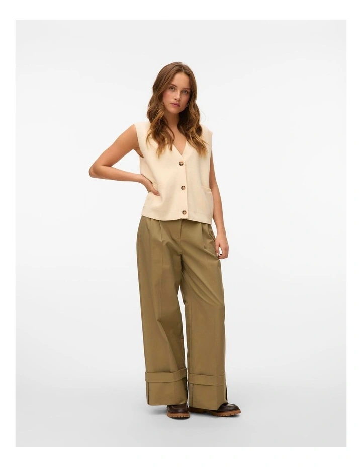 Saba Buttoned Vest in Oatmeal image 3