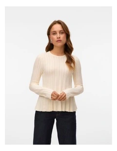 Lana Ribbed Knit in Oatmeal