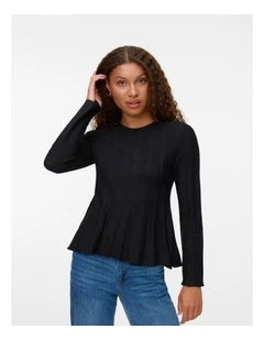 Lana Ribbed Knit in Black