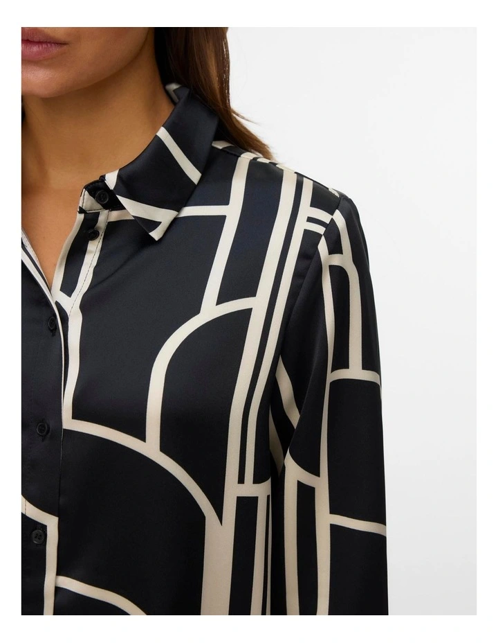 Hadley Printed Shirt in Black image 2