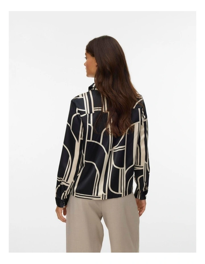 Hadley Printed Shirt in Black image 3