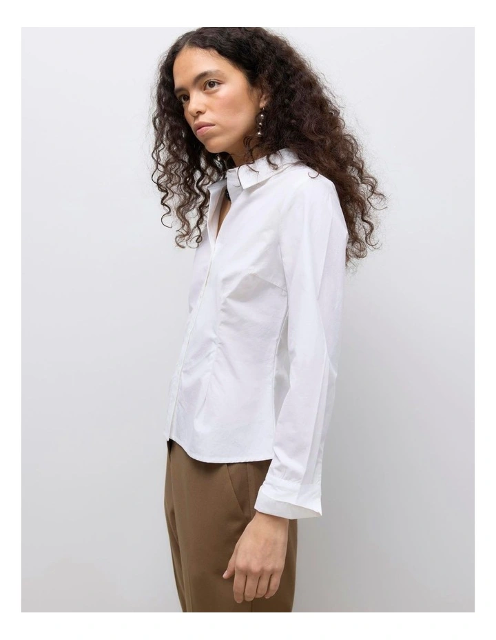 Umas Cotton Shirt in White image 2