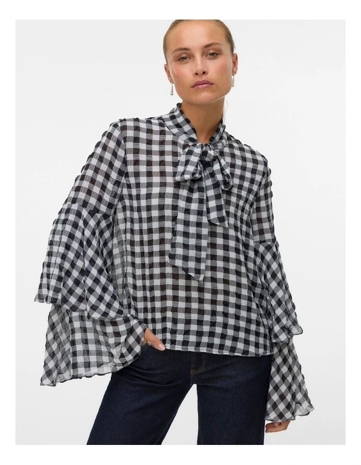 Sia Long Sleeve Top in Black image 1
