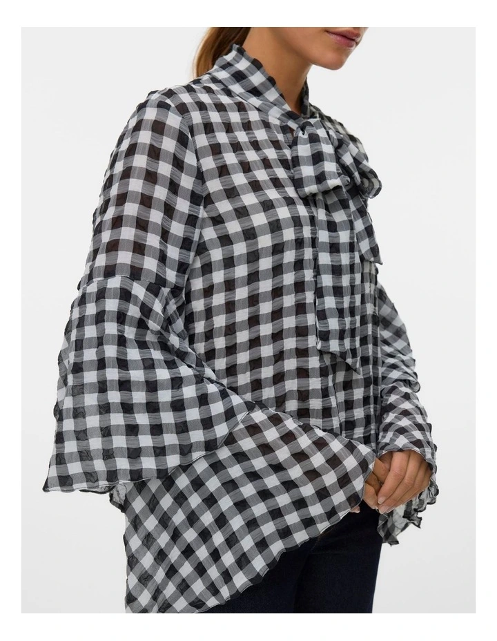 Sia Long Sleeve Top in Black image 2