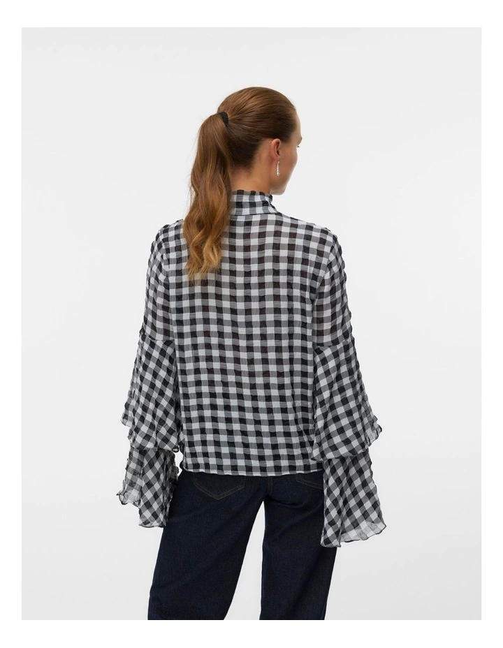 Sia Long Sleeve Top in Black image 3