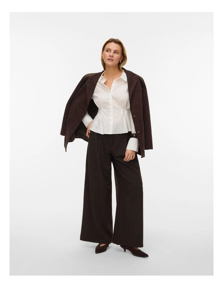 Friba Long Sleeve Cuff Shirt in White image 4