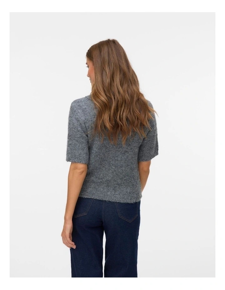 Bliss Polo Knit in Grey image 4