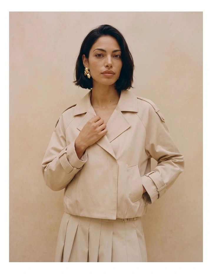Chelsea Maddy Short Jacket in Ivory image 1