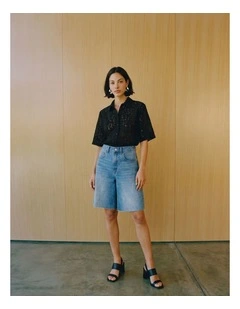 Honey Lace Shirt in Black