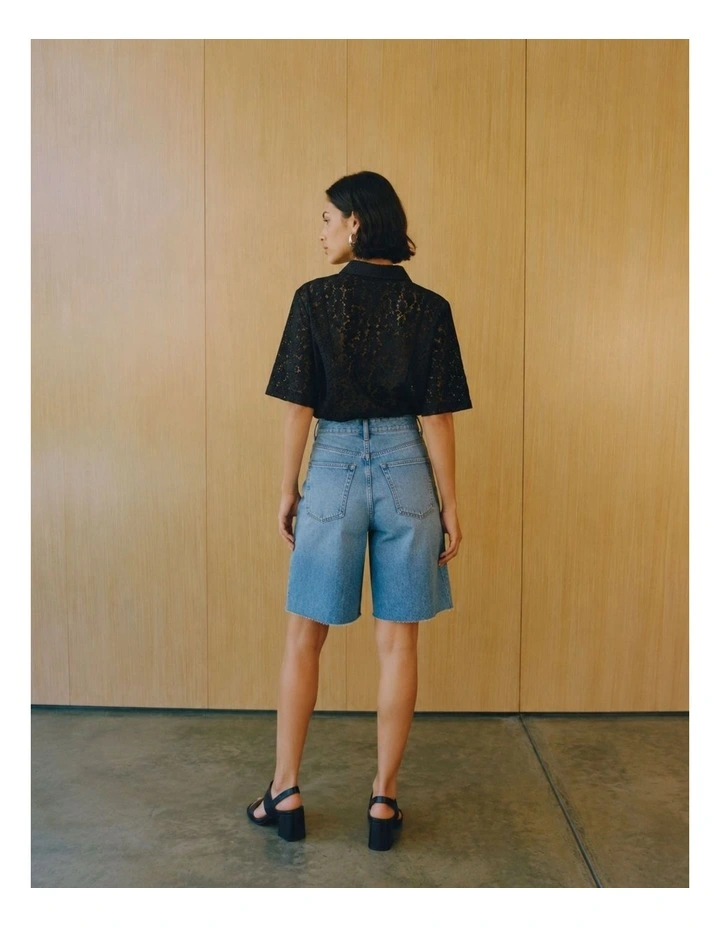 Honey Lace Shirt in Black image 4
