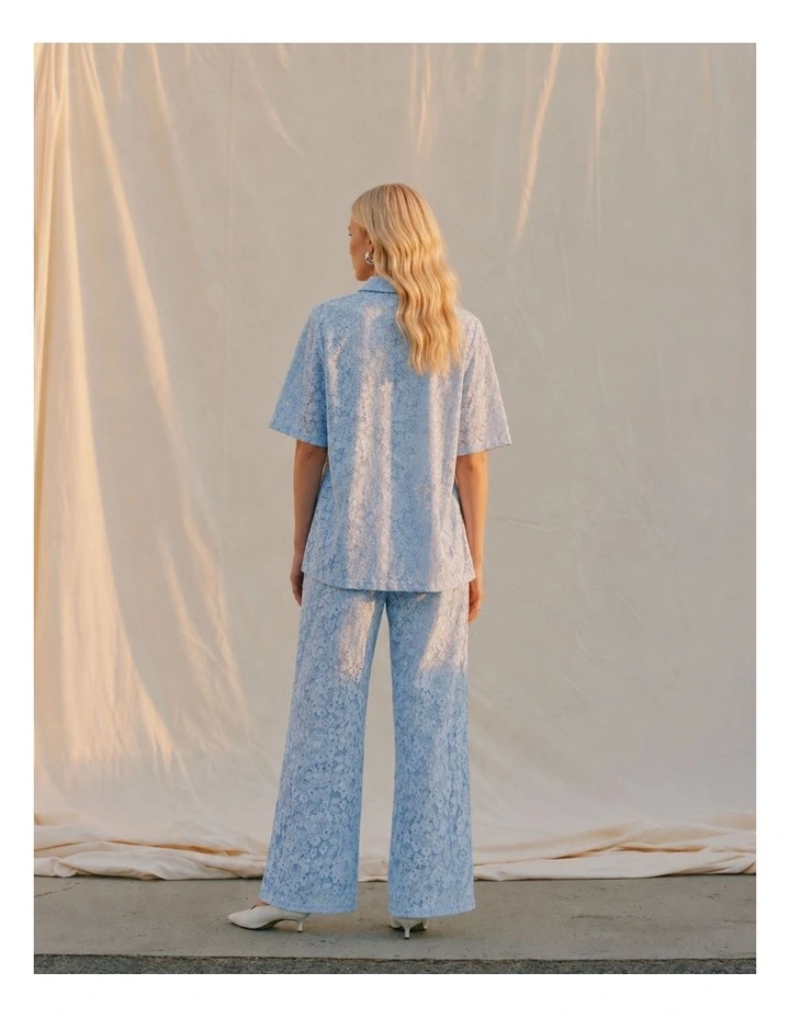 Honey Lace Shirt in Blue image 3