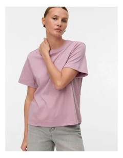Naima Cotton T-Shirt in Light Purple