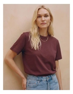 Naima Cotton T-Shirt in Purple