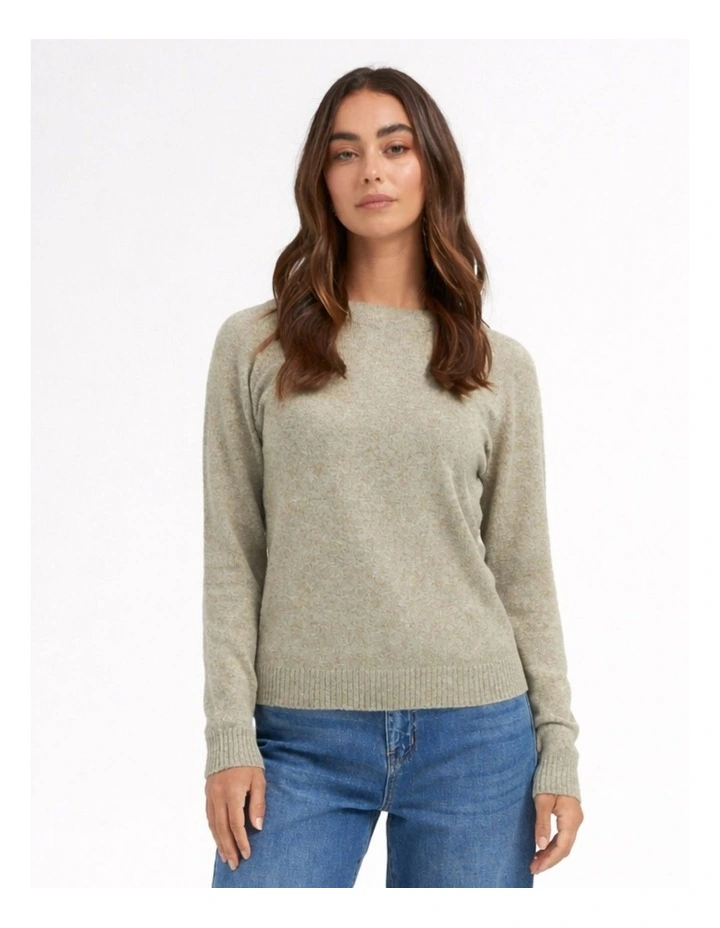 Doffy Long Sleeve Knit in Mermaid image 2