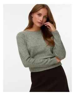 Doffy Long Sleeve Knit in Khaki