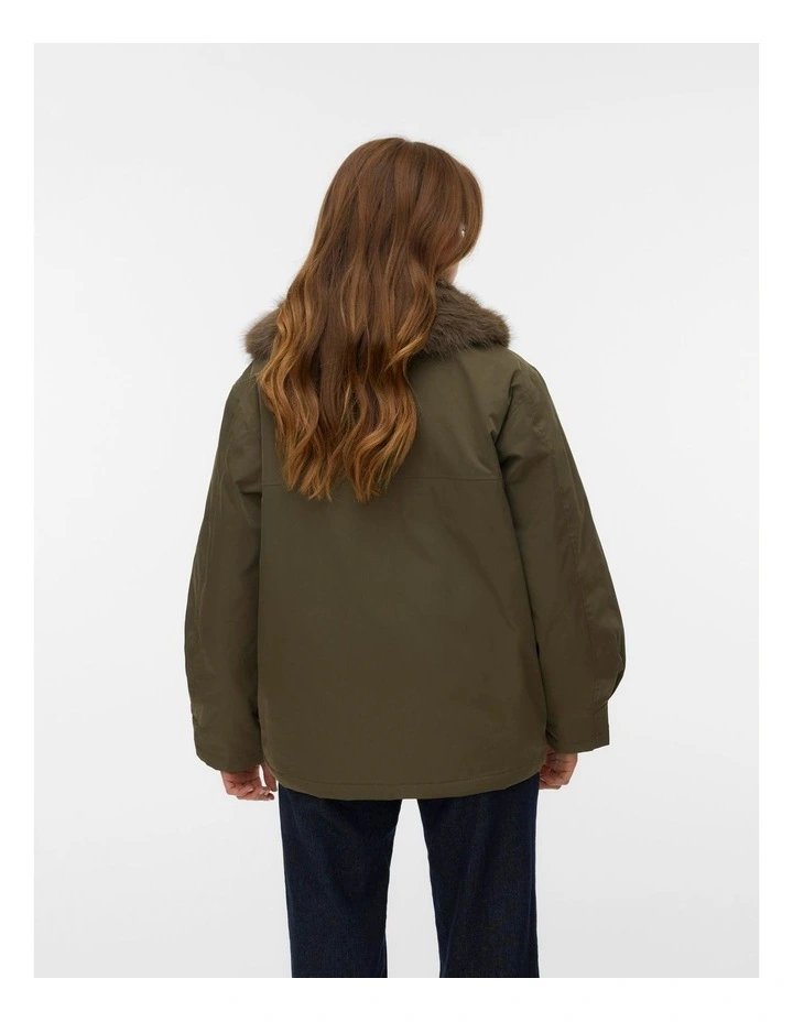 Seoul Short Jacket in Khaki image 3