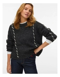 Lina Knit in Dark Grey