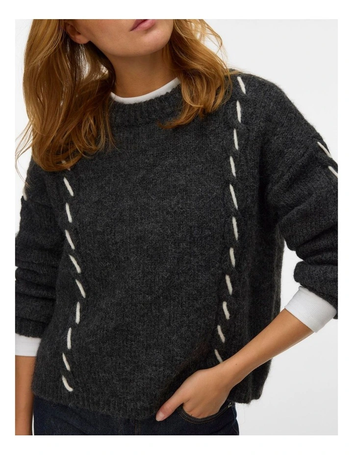 Lina Knit in Dark Grey image 2