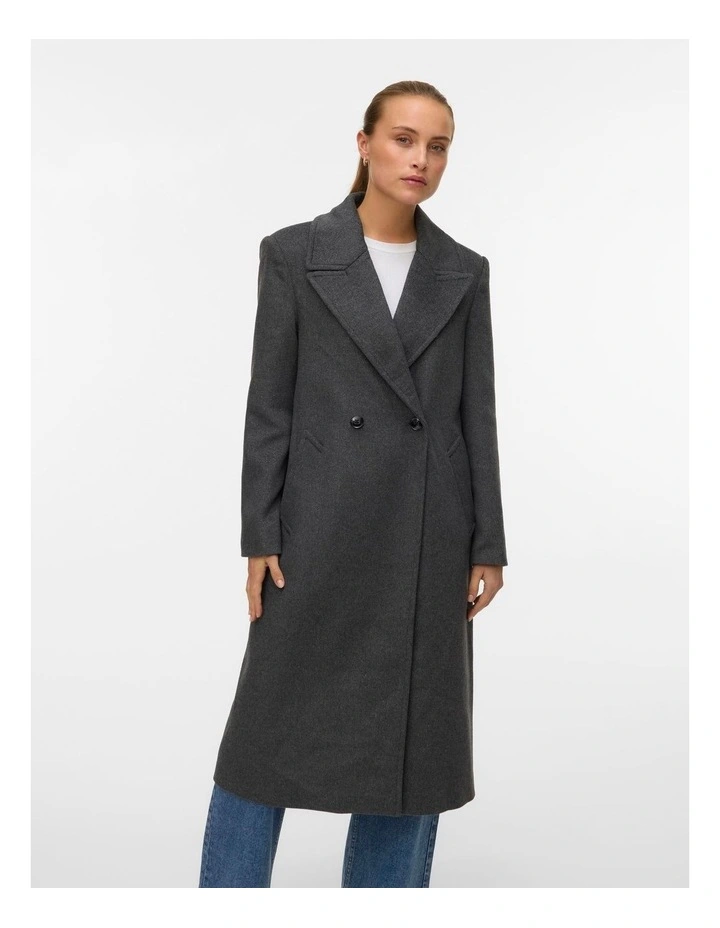 Garner Long Coat in Dark Grey image 1