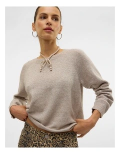 Doffy Shine Knit in Biege