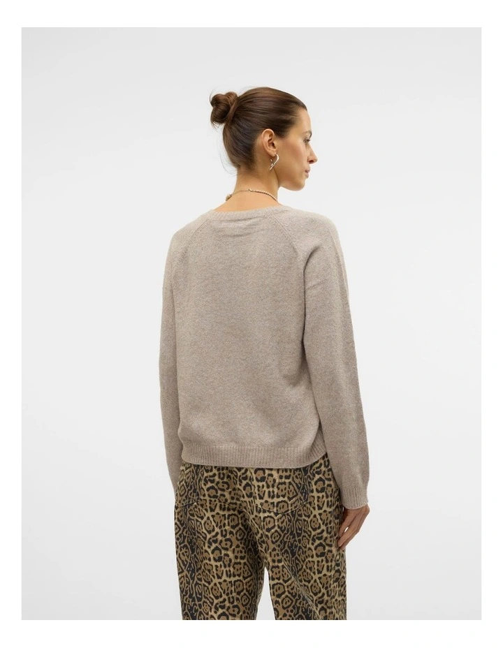 Doffy Shine Knit in Biege image 3