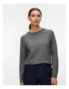 Doffy Long Sleeve Knit in Grey