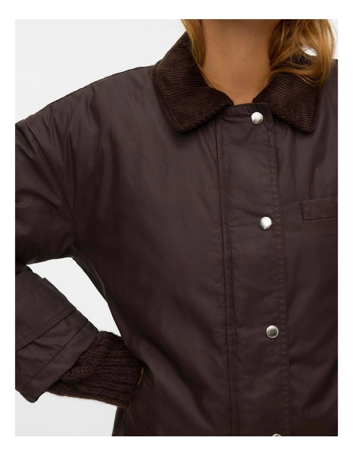 Zodiac Long Coat in Chocolate image 4