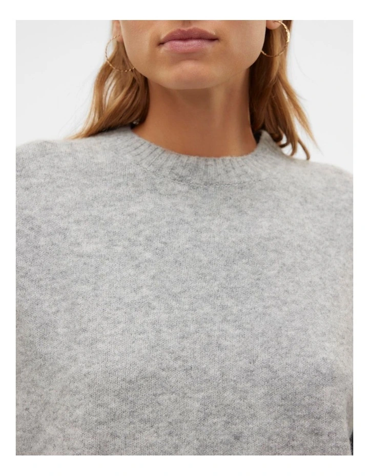 Boom Long Sleeve Knit Jumper in Grey image 3