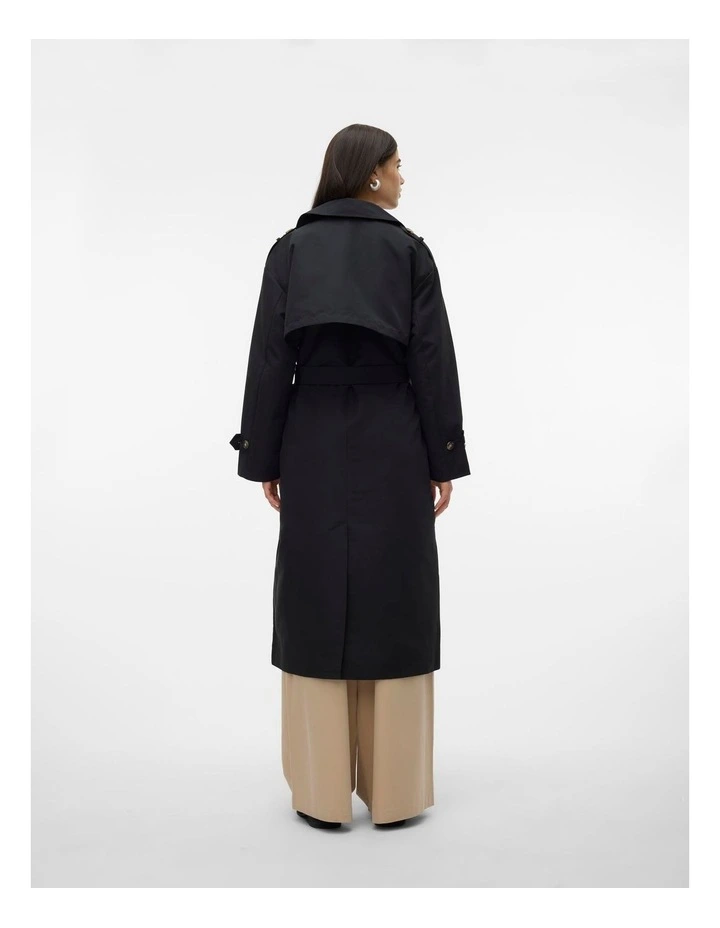 Chloe Trenchcoat in Black image 4