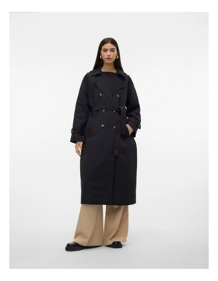 Chloe Trenchcoat in Black image 5