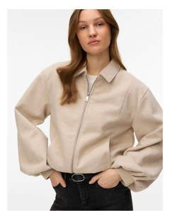 Maddie Short Jacket in Oatmeal