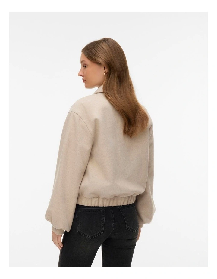 Maddie Short Jacket in Oatmeal image 3