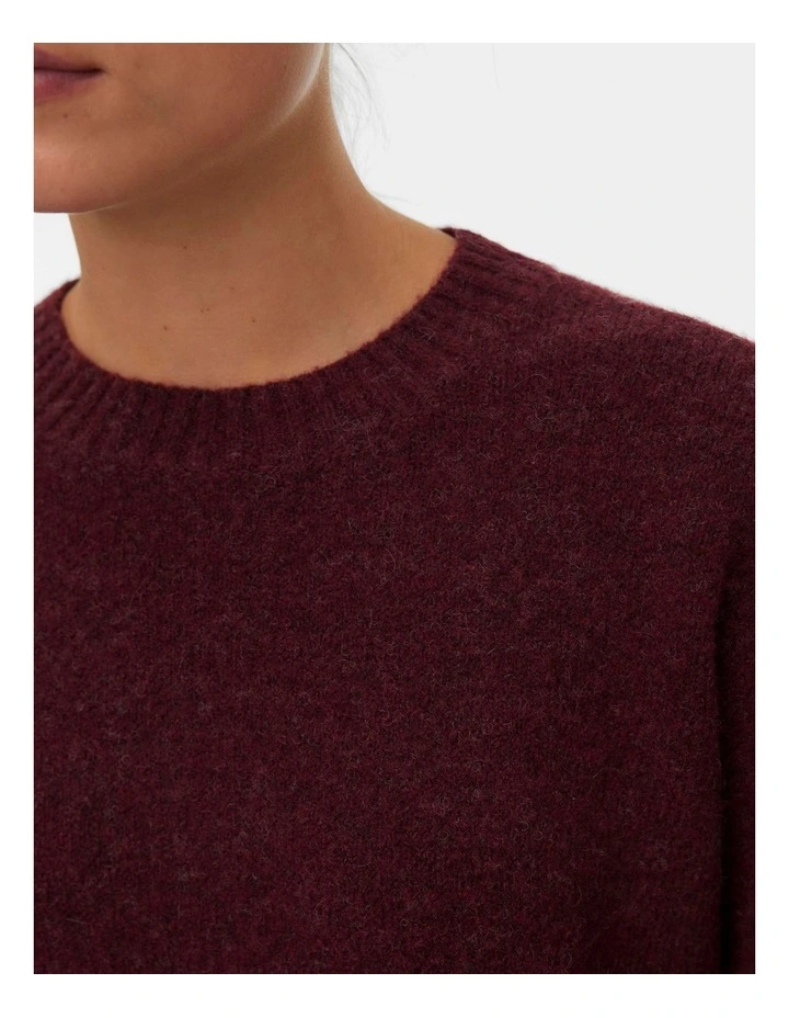 Boom Chunky Knit in Wine image 2