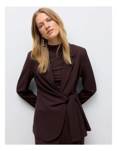 Pama Tie Blazer in Chocolate