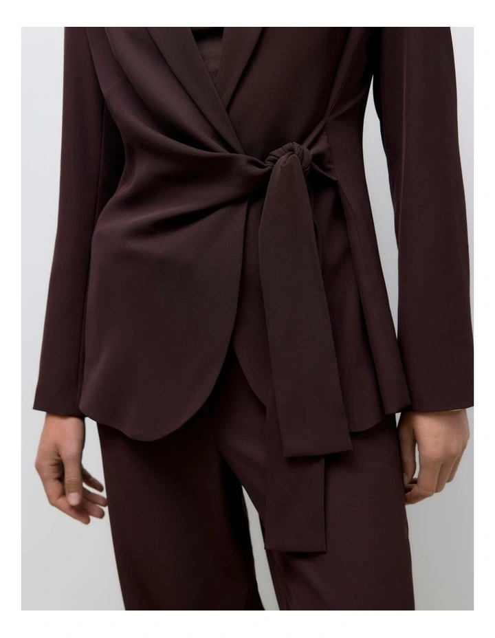 Pama Tie Blazer in Chocolate image 2