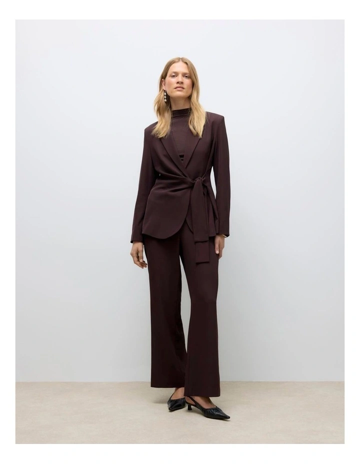 Pama Tie Blazer in Chocolate image 3