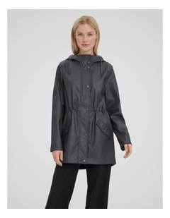 Malou Coated Jacket in Grey