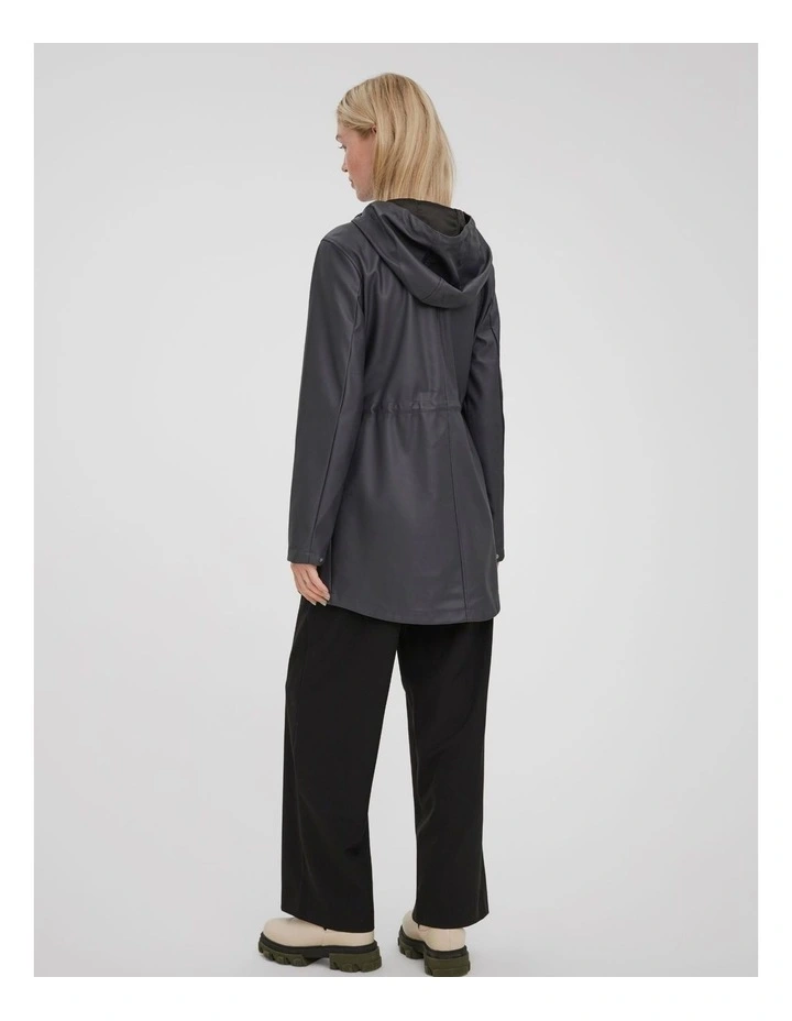 Malou Coated Jacket in Grey image 3